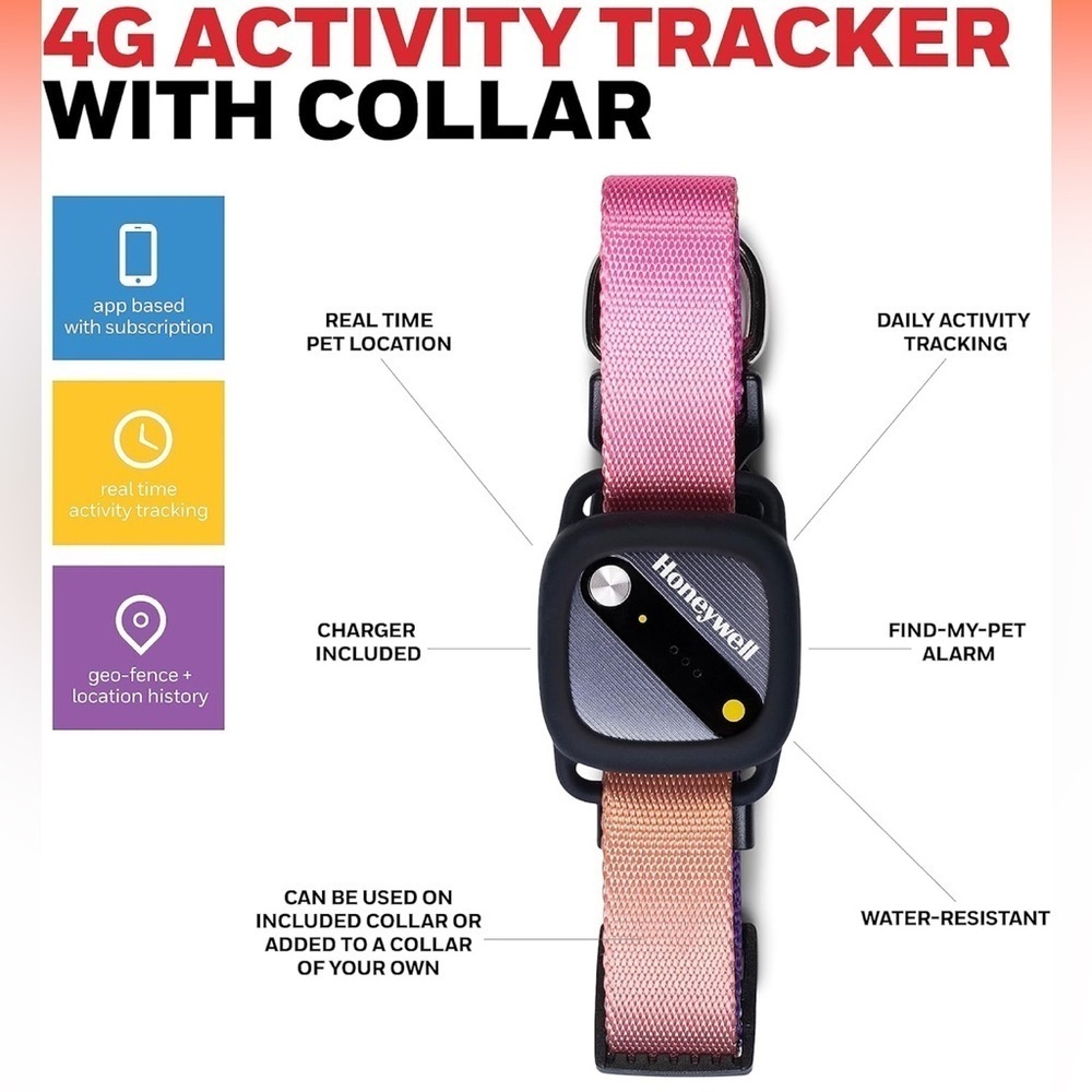 Honeywellll pet activity tracker 4G GPS